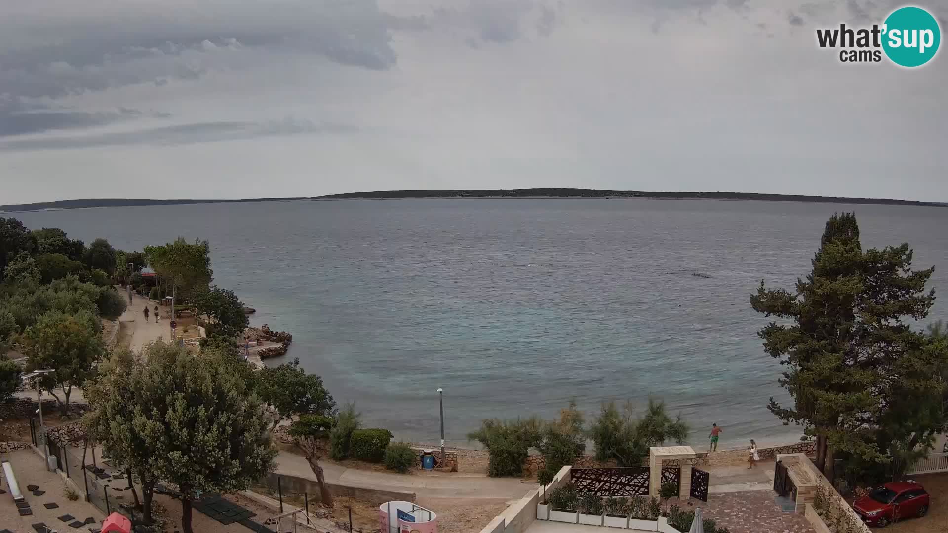 Webcam Plaža Male Mandre – Live View from Pag Island