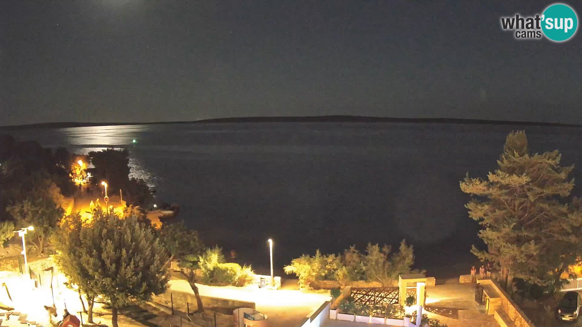 Webcam Plaža Male Mandre – Live View from Pag Island