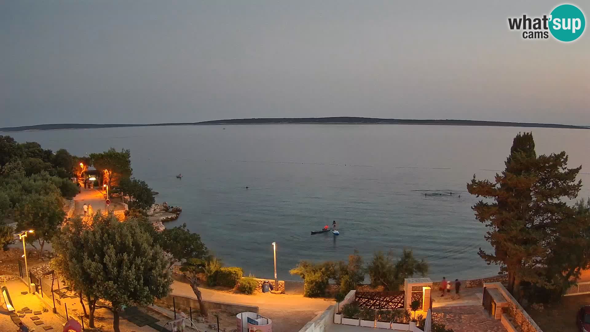 Webcam Strand Male Mandre – Liveblick von der Insel Pag