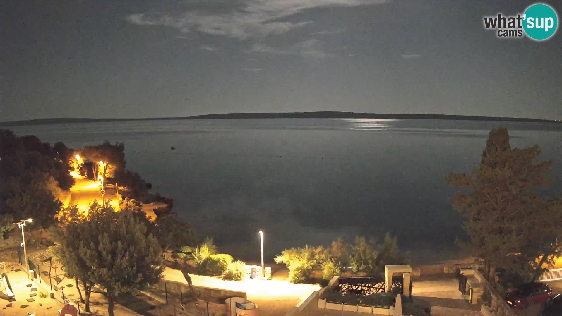 Webcam Strand Male Mandre – Liveblick von der Insel Pag