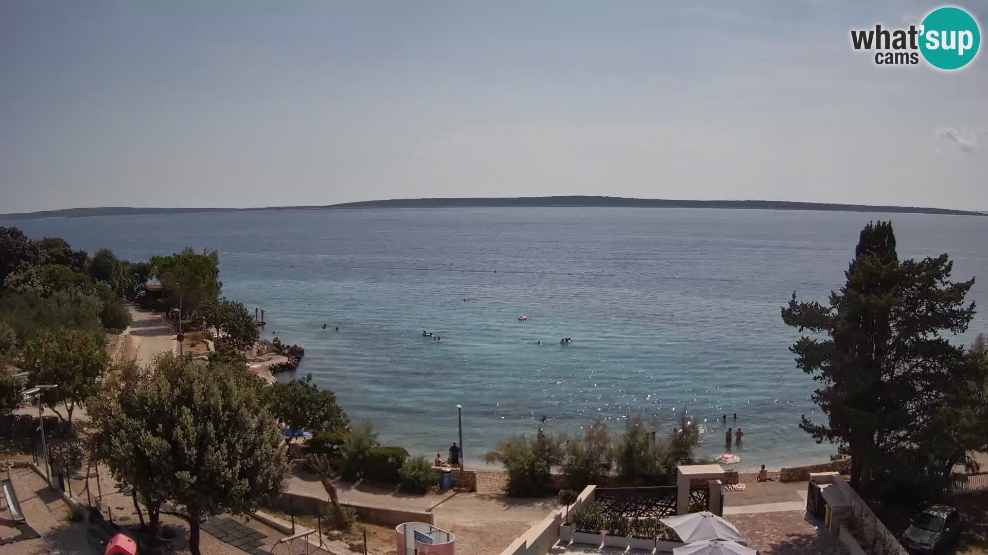 Webcam Plaža Male Mandre – Live View from Pag Island