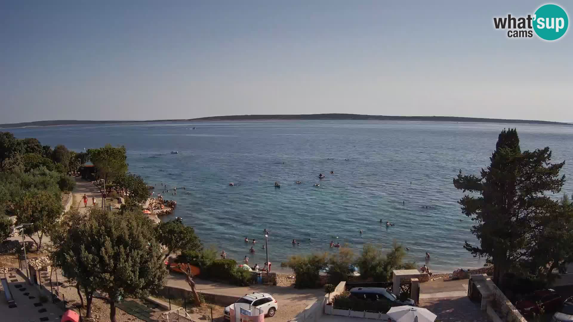 Webcam Plaža Male Mandre – Live View from Pag Island