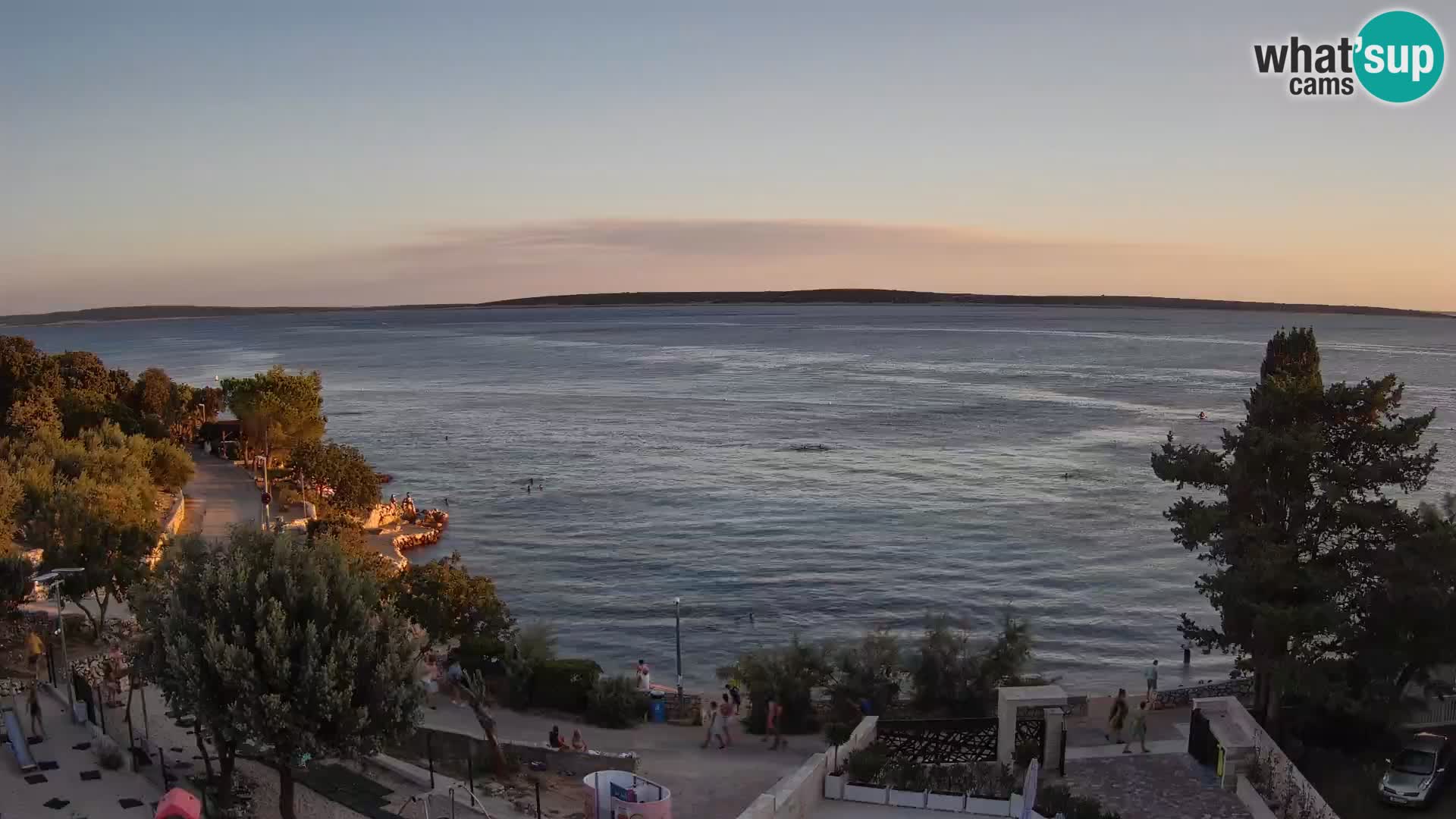 Webcam Plaža Male Mandre – Live View from Pag Island