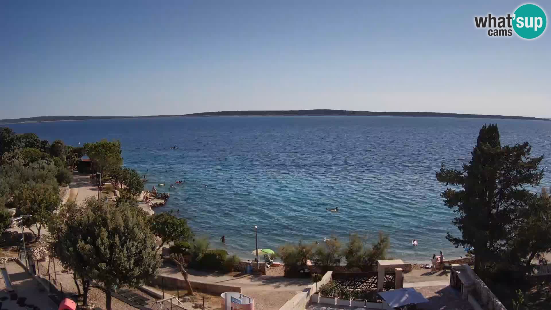 Webcam Plaža Male Mandre – Live View from Pag Island