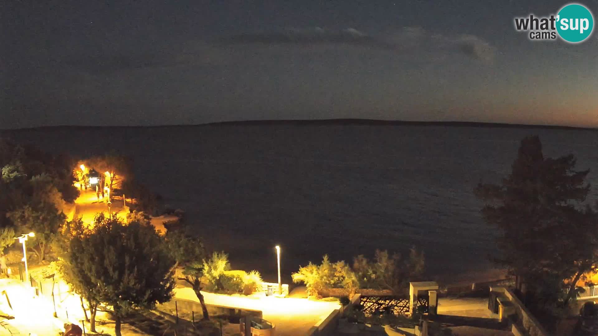Webcam Plaža Male Mandre – Diretta dalla spiaggia sull’isola di Pag