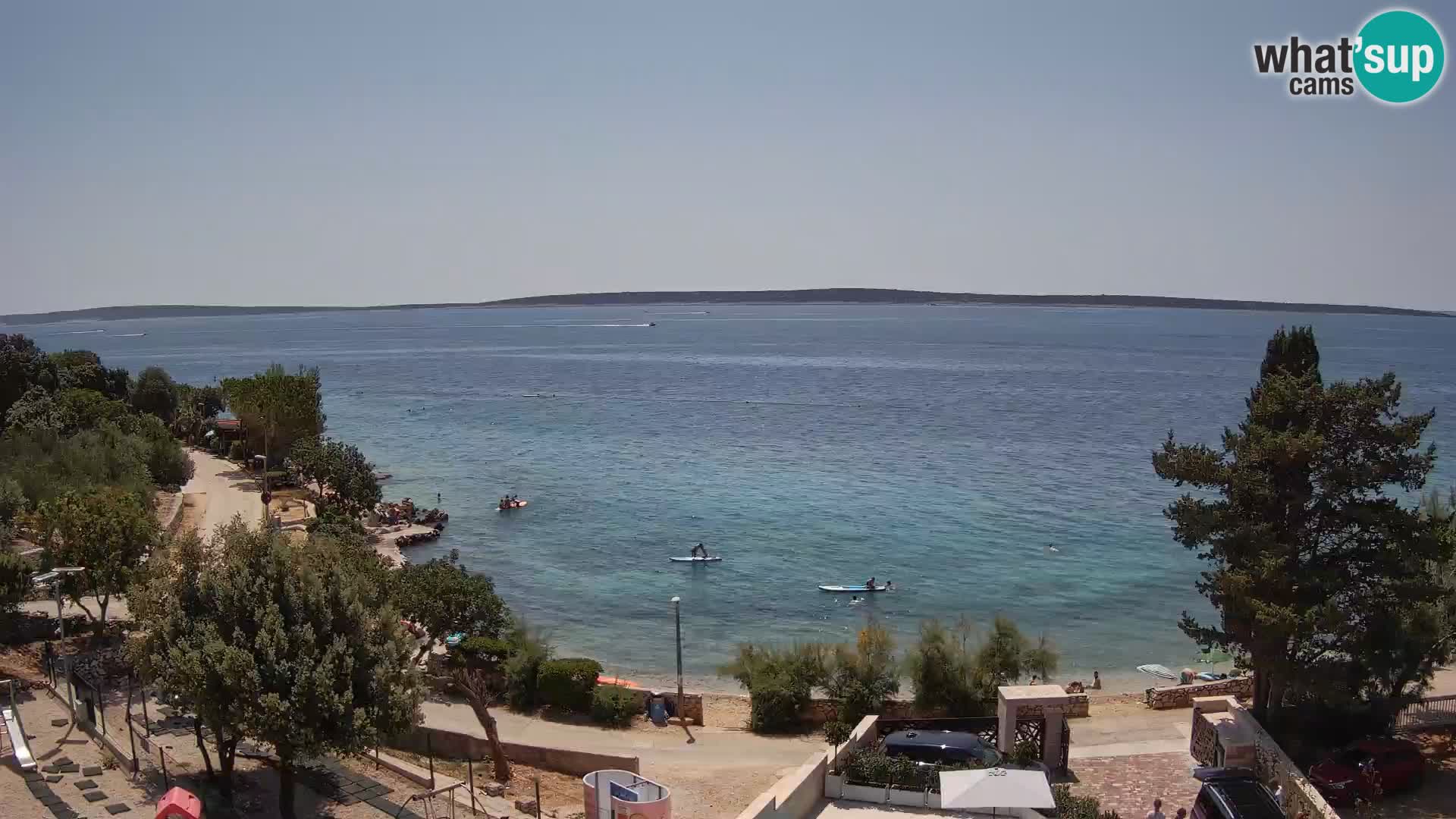 Webcam Plaža Male Mandre – Live View from Pag Island