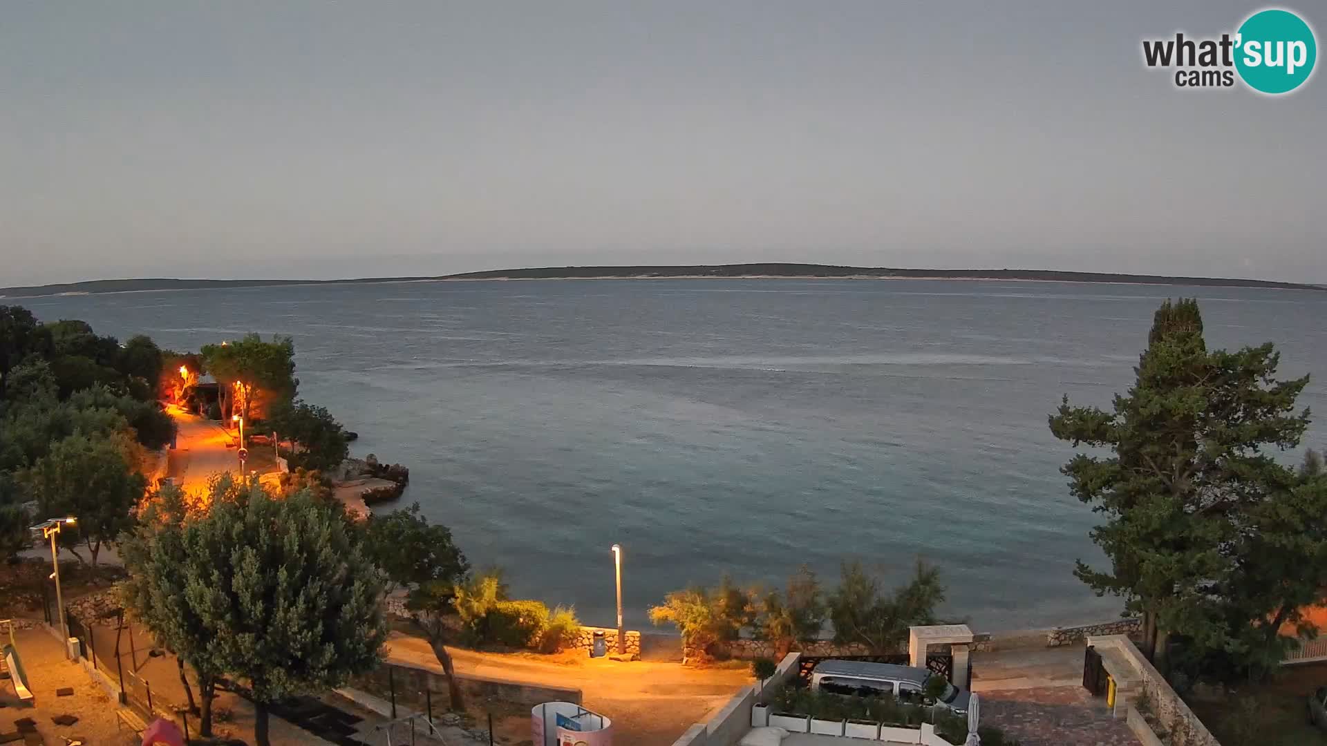 Webcam Plaža Male Mandre – Live View from Pag Island