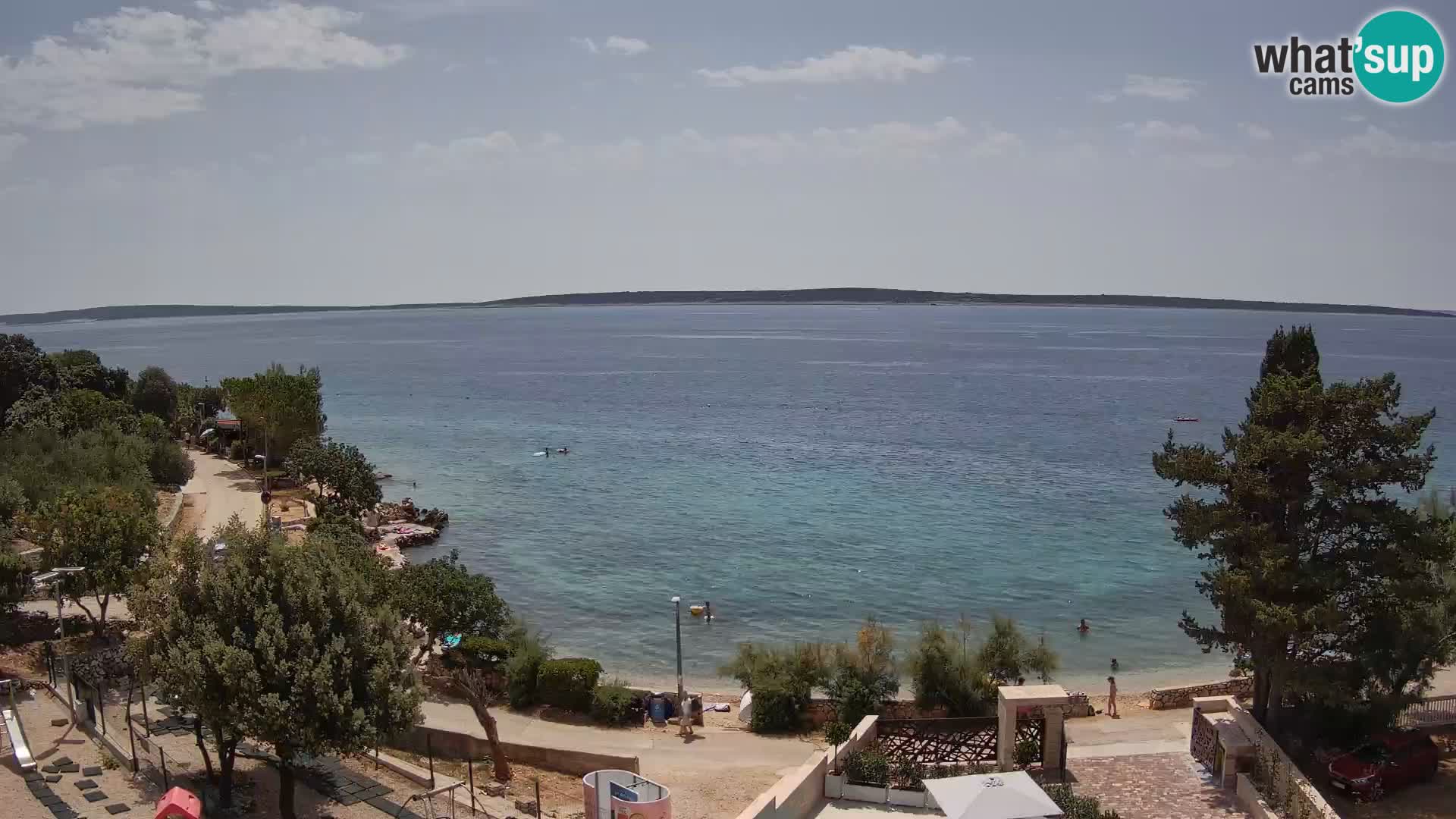 Webcam Plaža Male Mandre – Live View from Pag Island