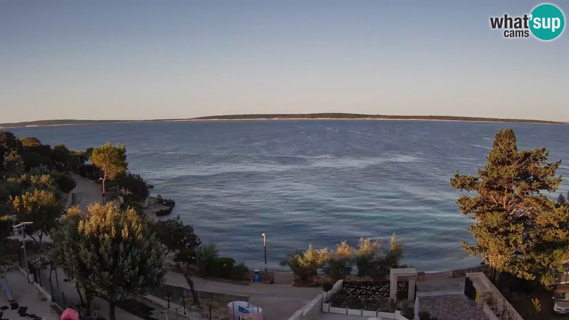 Webcam Plaža Male Mandre – Live View from Pag Island