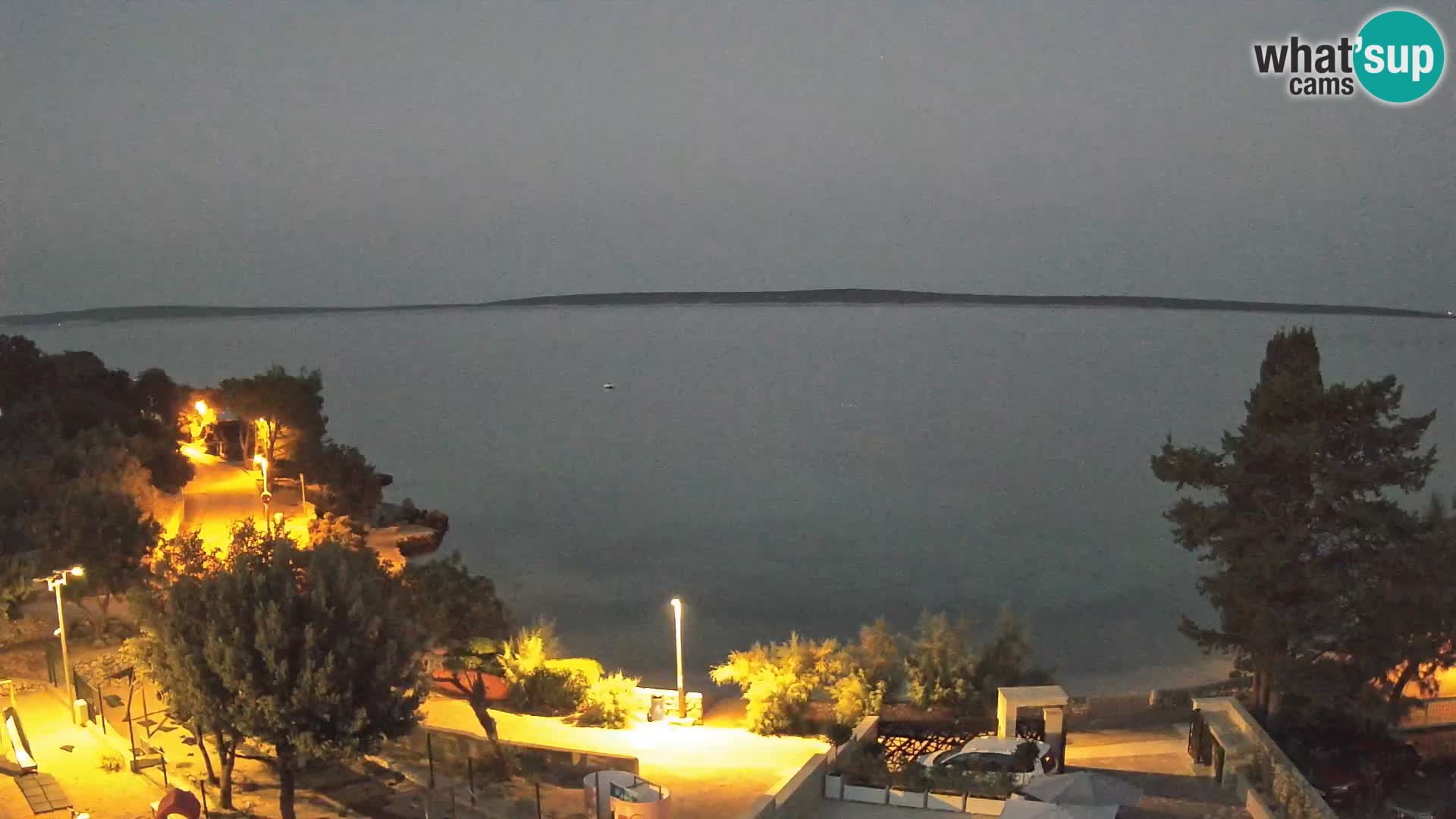 Webcam Plaža Male Mandre – Live View from Pag Island