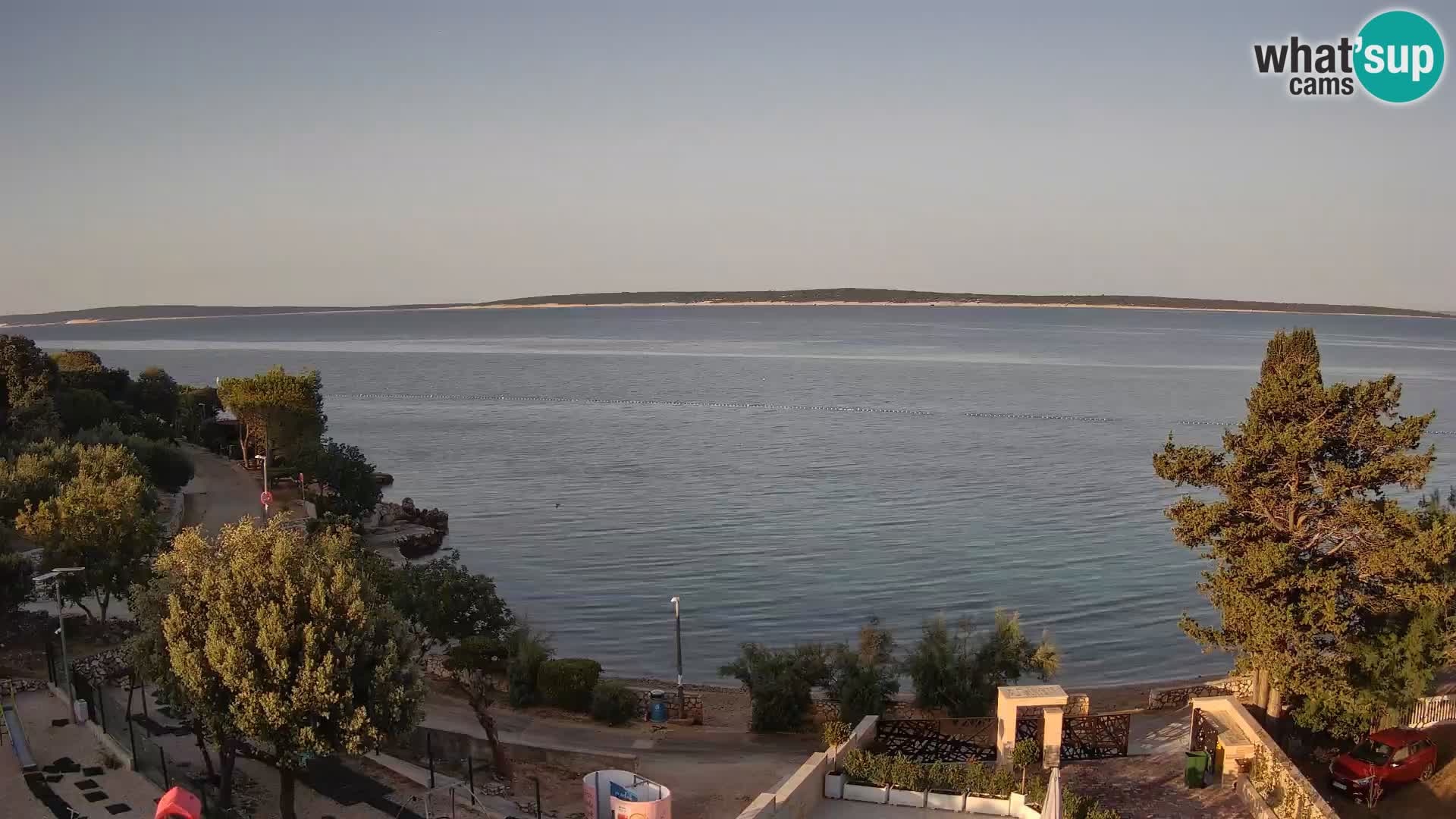 Webcam Plaža Male Mandre – Live View from Pag Island