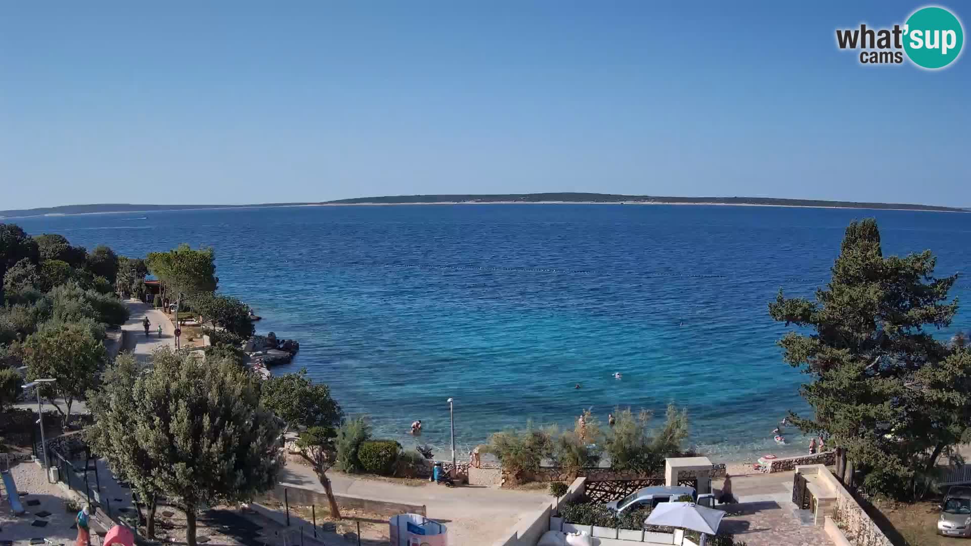 Webcam Plaža Male Mandre – Live View from Pag Island