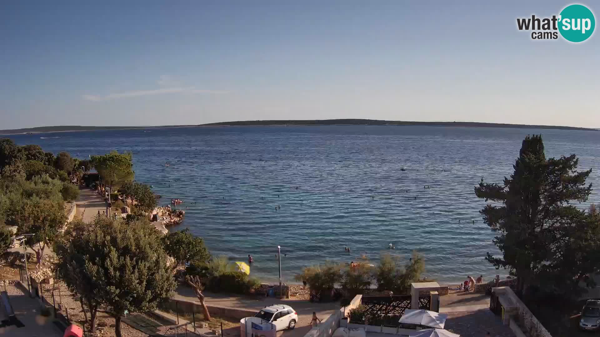 Webcam Plaža Male Mandre – Live View from Pag Island
