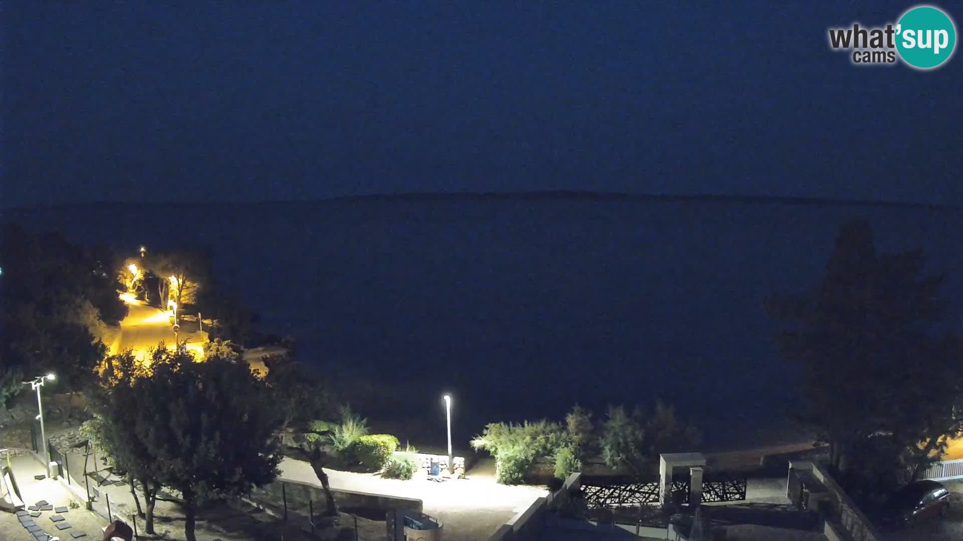 Webcam Plaža Male Mandre – Diretta dalla spiaggia sull’isola di Pag