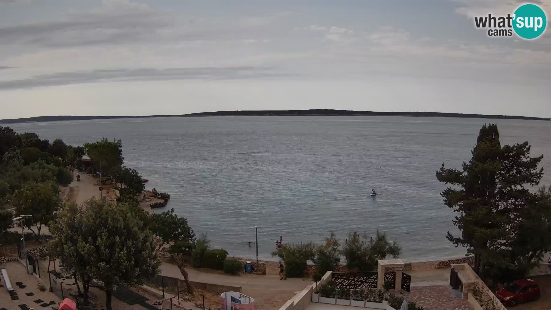 Webcam Plaža Male Mandre – Diretta dalla spiaggia sull’isola di Pag