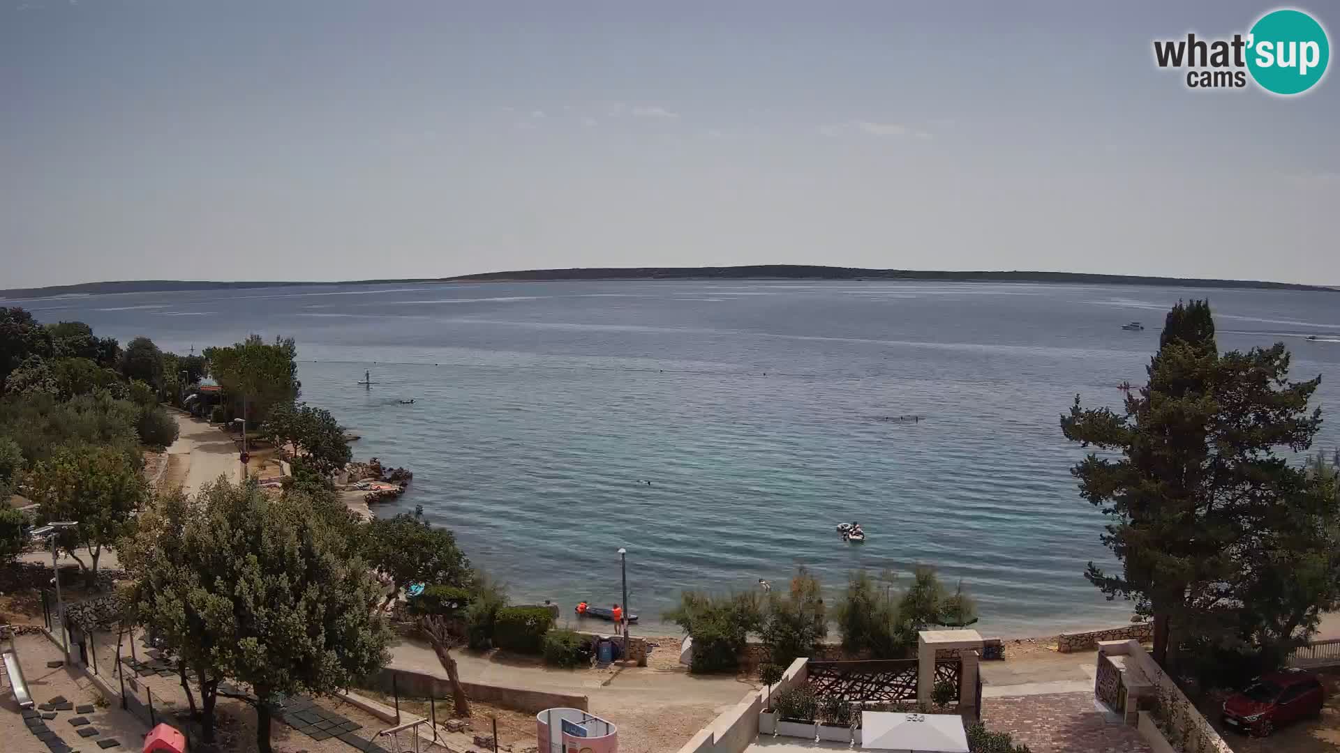 Webcam Plaža Male Mandre – Live View from Pag Island