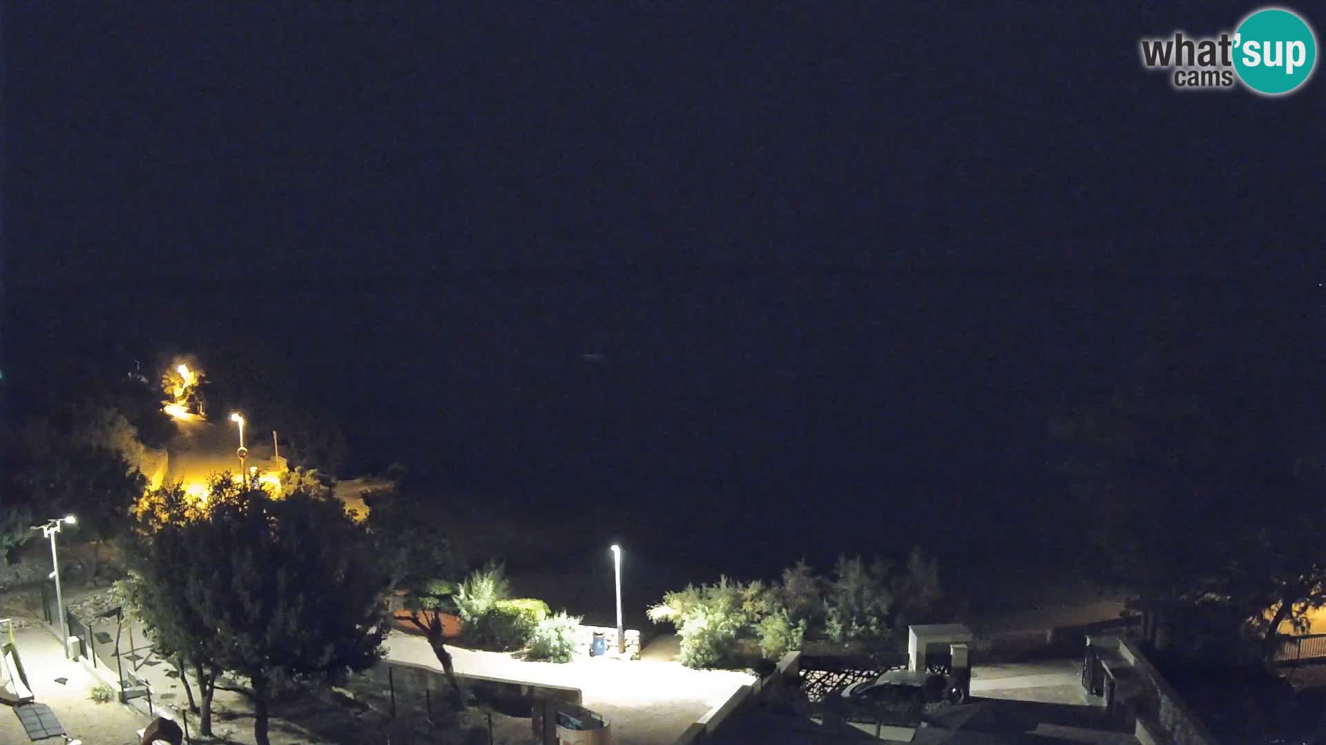 Webcam Plage Male Mandre – Vue en direct depuis l’île de Pag