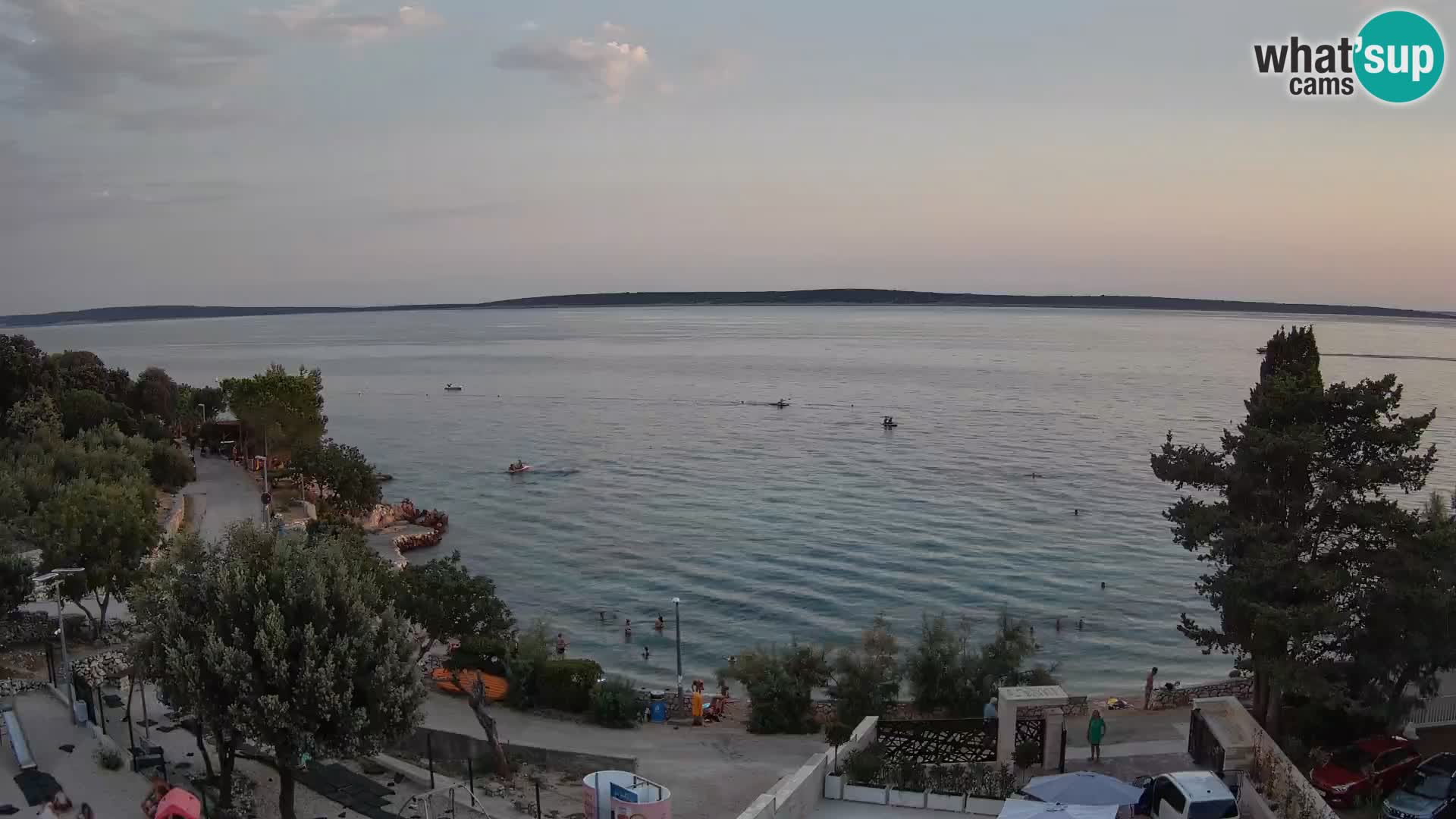 Webcam Plaža Male Mandre – Diretta dalla spiaggia sull’isola di Pag