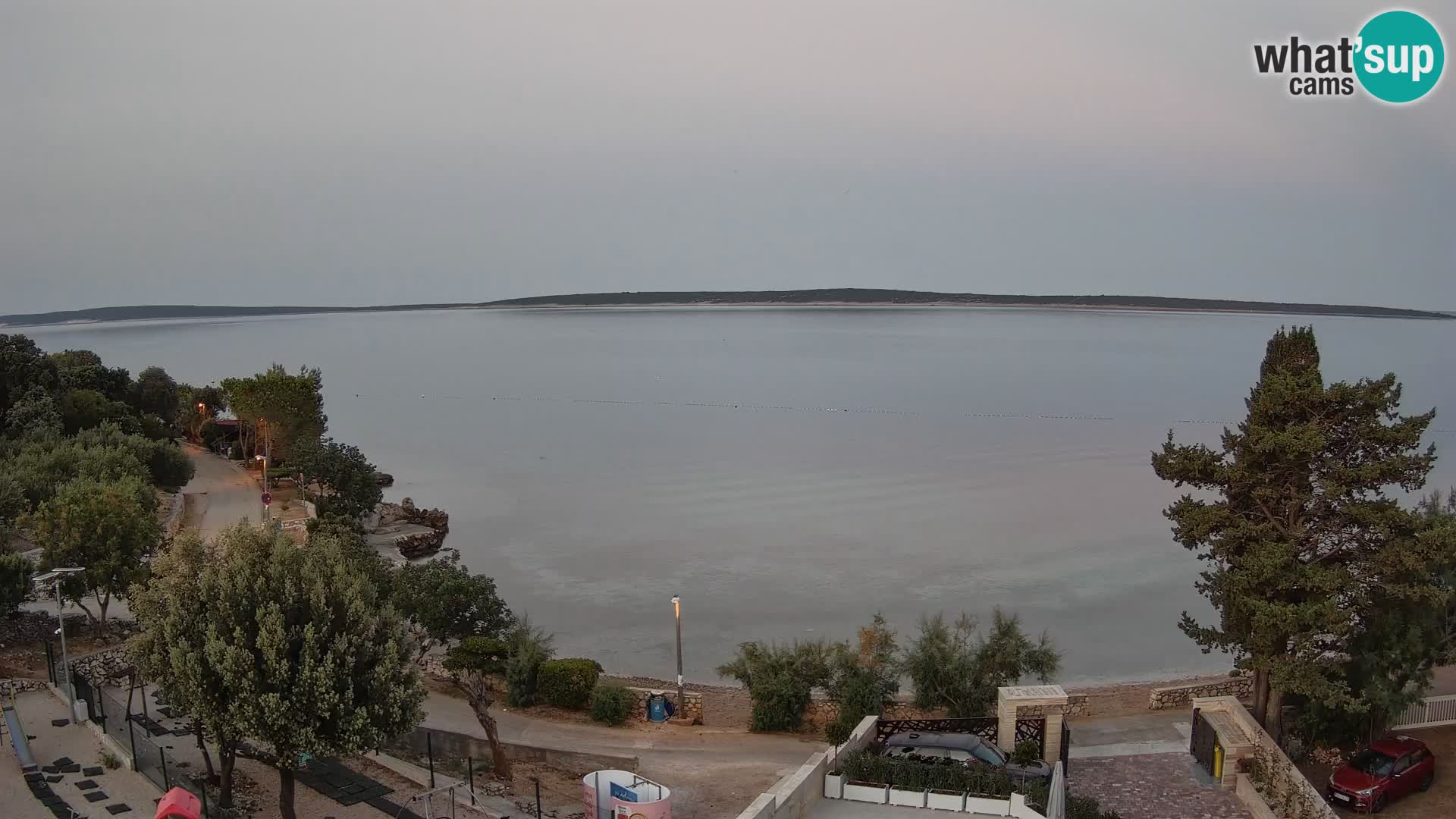 Webcam Plaža Male Mandre – Live View from Pag Island