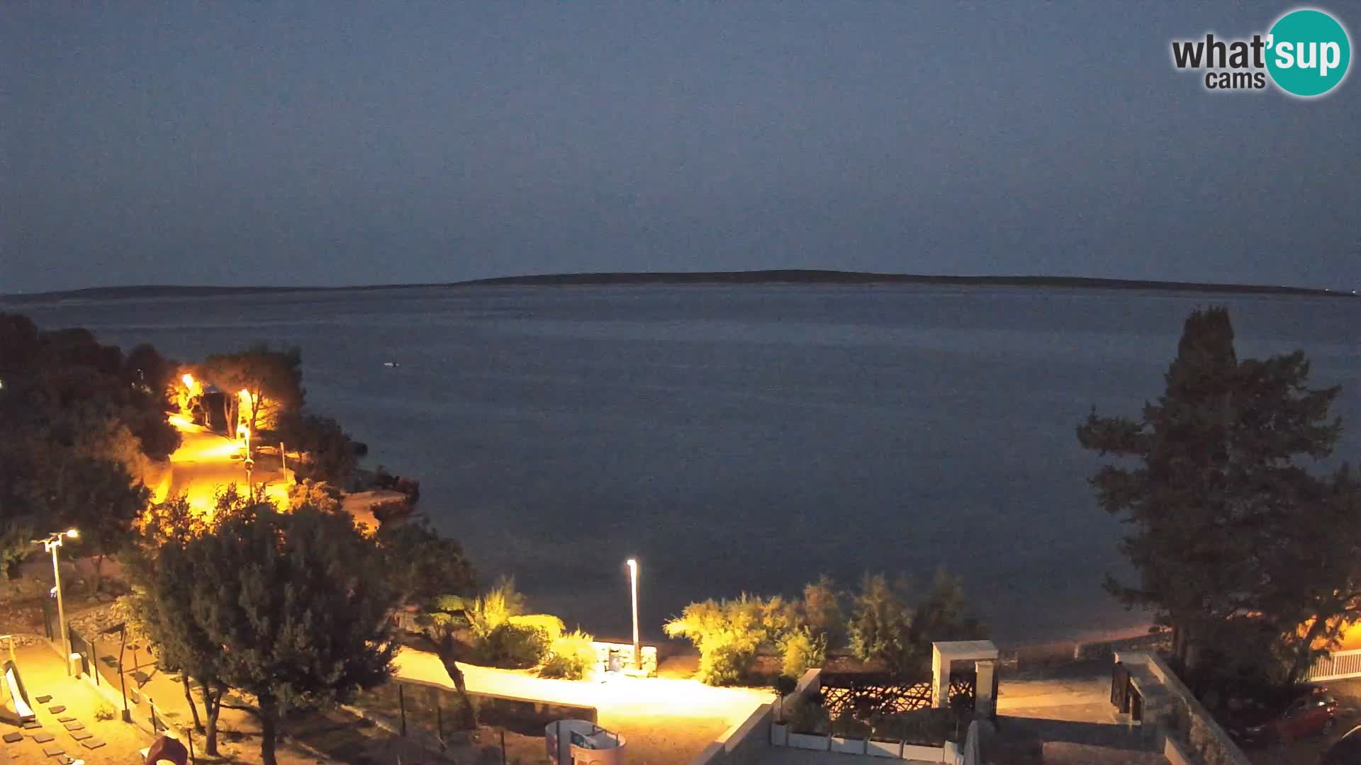 Webcam Plaža Male Mandre – Live View from Pag Island
