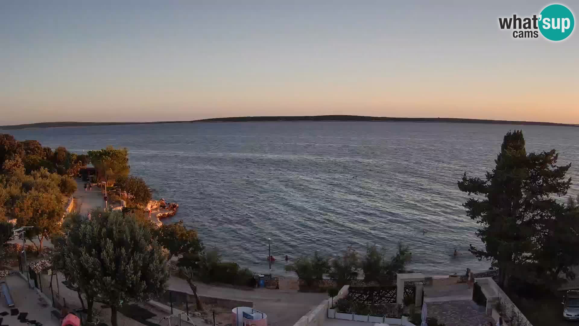 Webcam Plaža Male Mandre – Diretta dalla spiaggia sull’isola di Pag