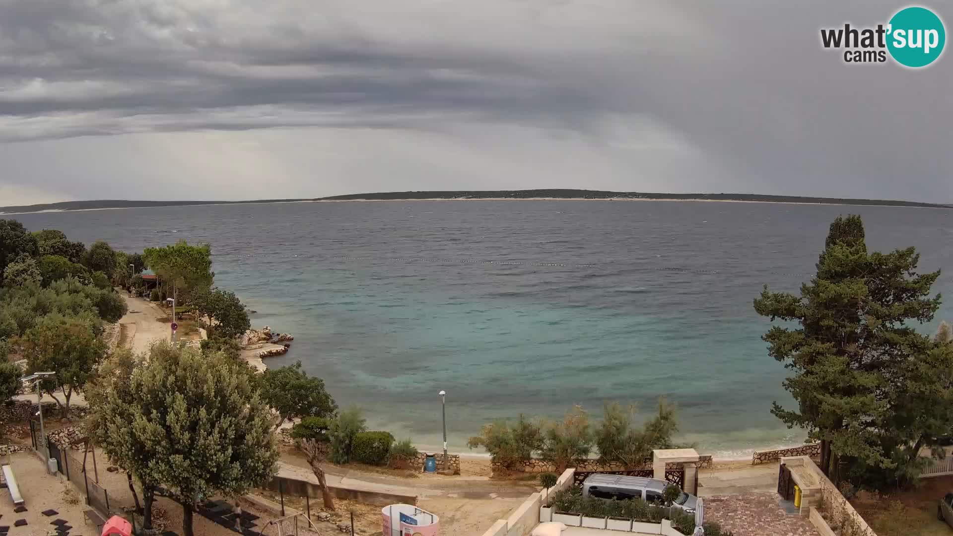 Webcam Plaža Male Mandre – Diretta dalla spiaggia sull’isola di Pag