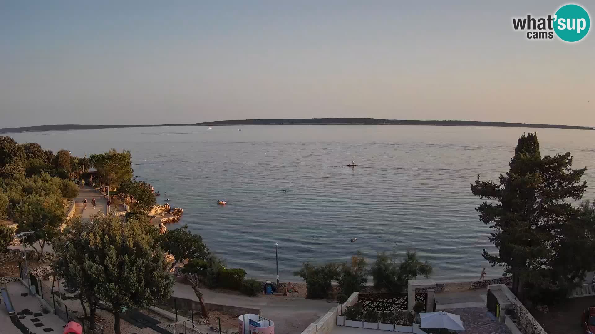 Webcam Plaža Male Mandre – Diretta dalla spiaggia sull’isola di Pag