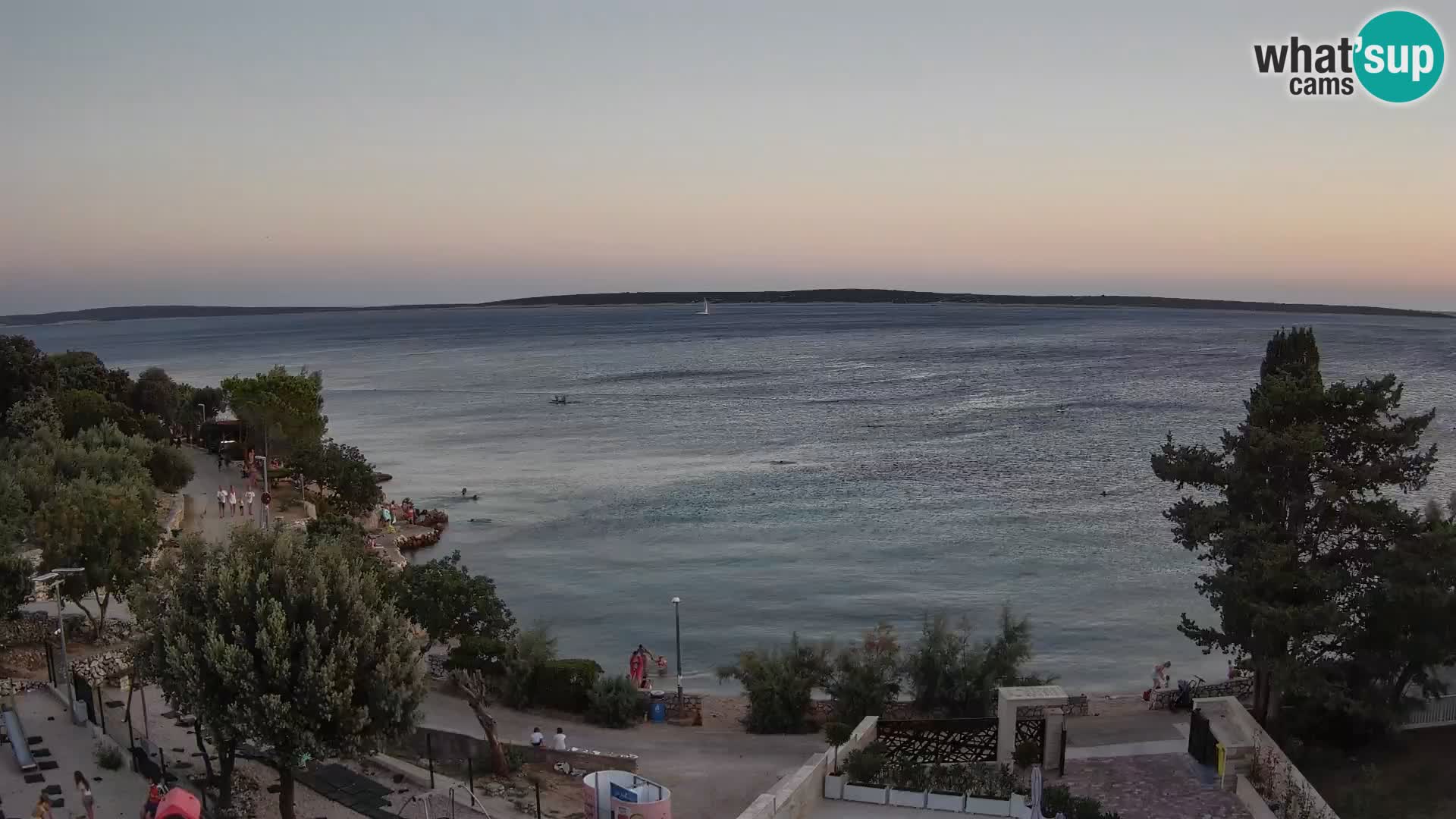 Webcam Plaža Male Mandre – Live View from Pag Island