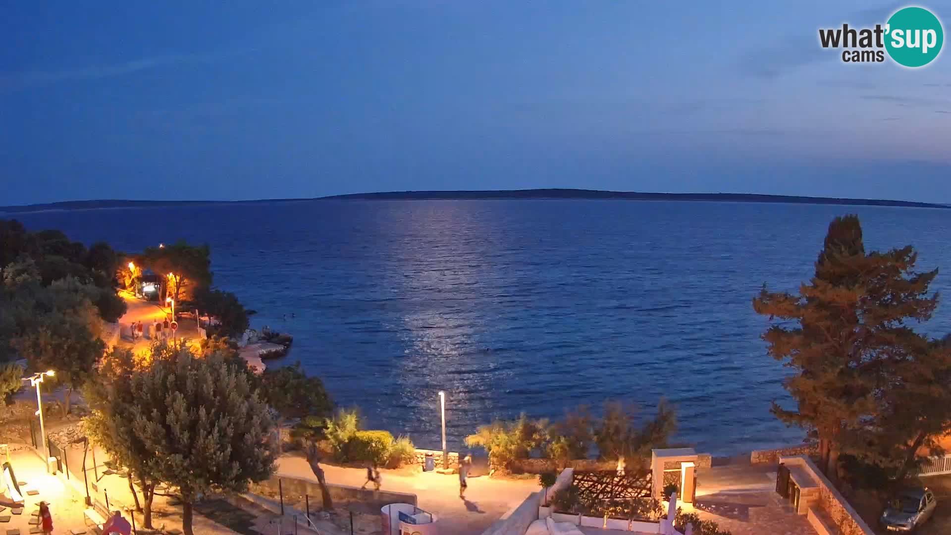 Webcam Plaža Male Mandre – Live View from Pag Island