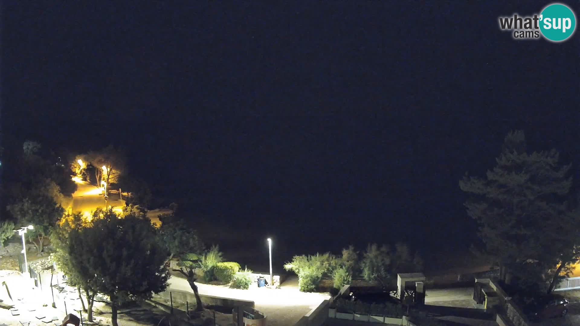 Webcam Strand Male Mandre – Liveblick von der Insel Pag