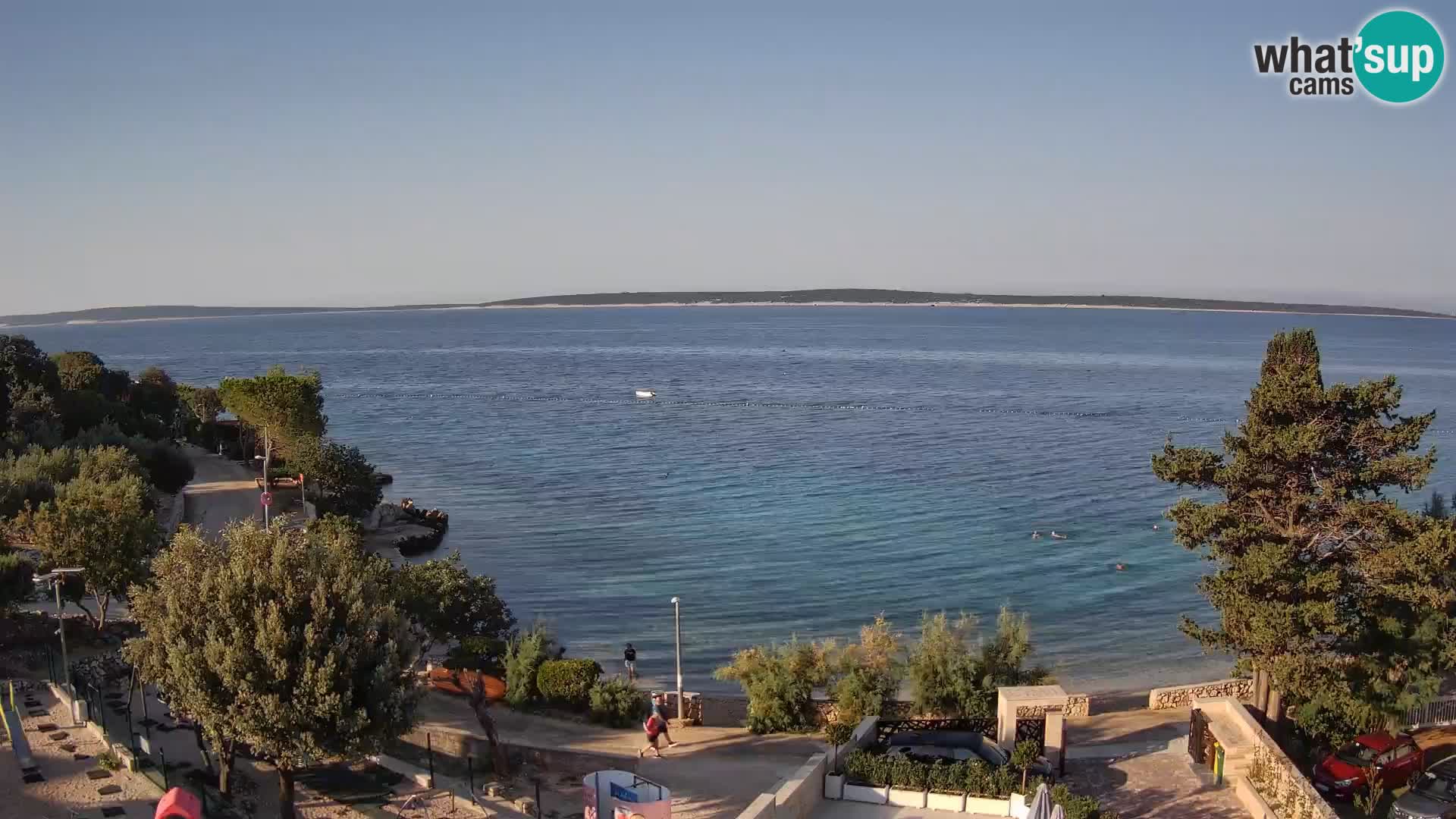 Webcam Plage Male Mandre – Vue en direct depuis l’île de Pag