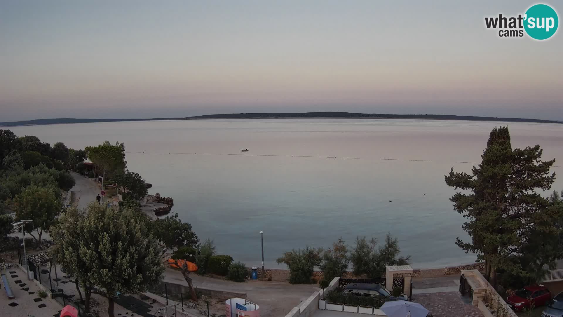 Webcam Plaža Male Mandre – Live View from Pag Island