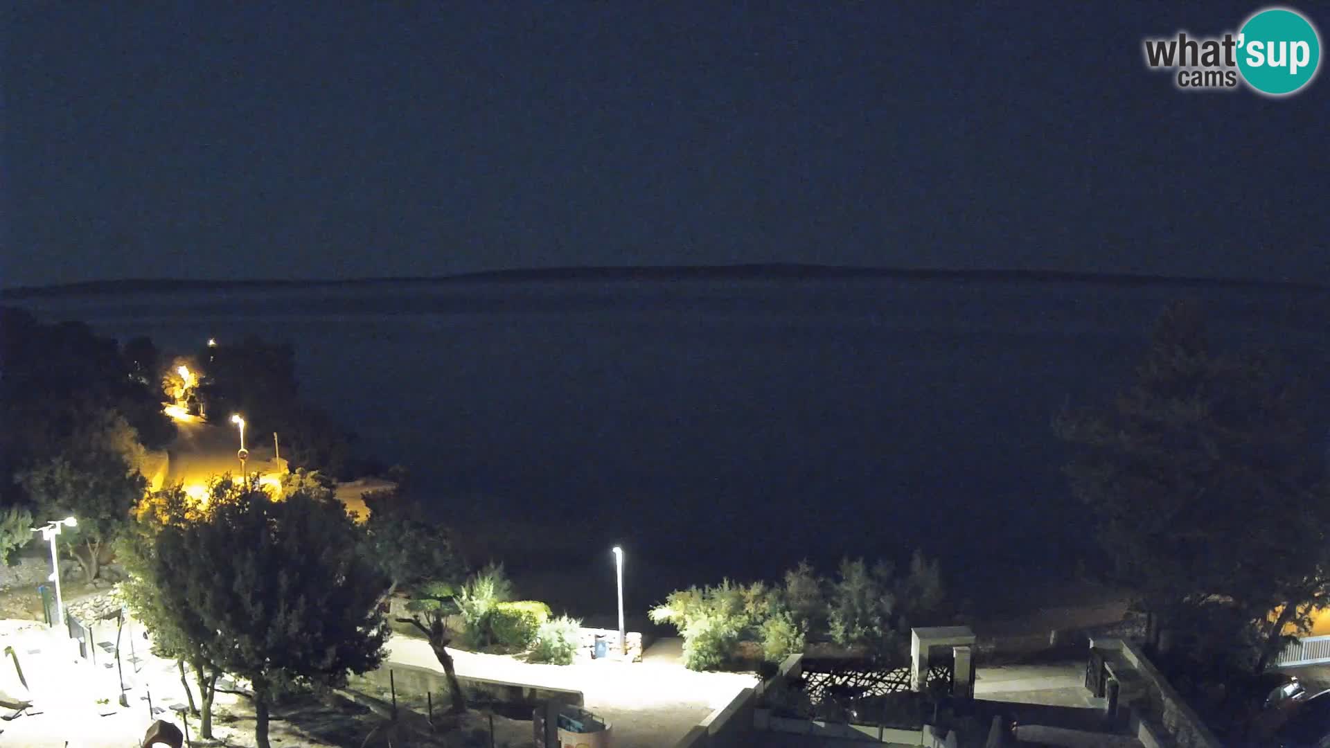Webcam Strand Male Mandre – Liveblick von der Insel Pag