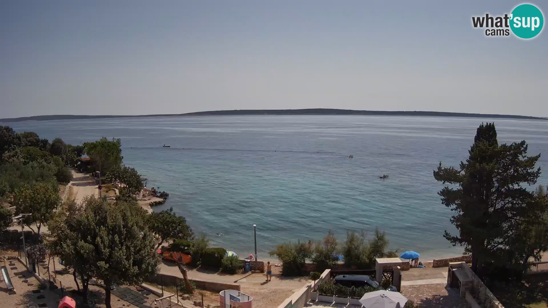 Webcam Strand Male Mandre – Liveblick von der Insel Pag