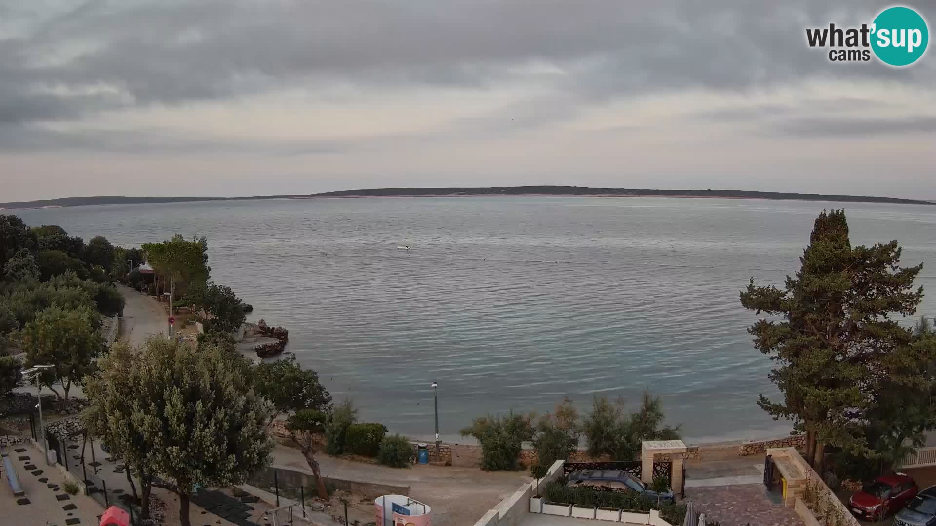 Webcam Plaža Male Mandre – Live View from Pag Island