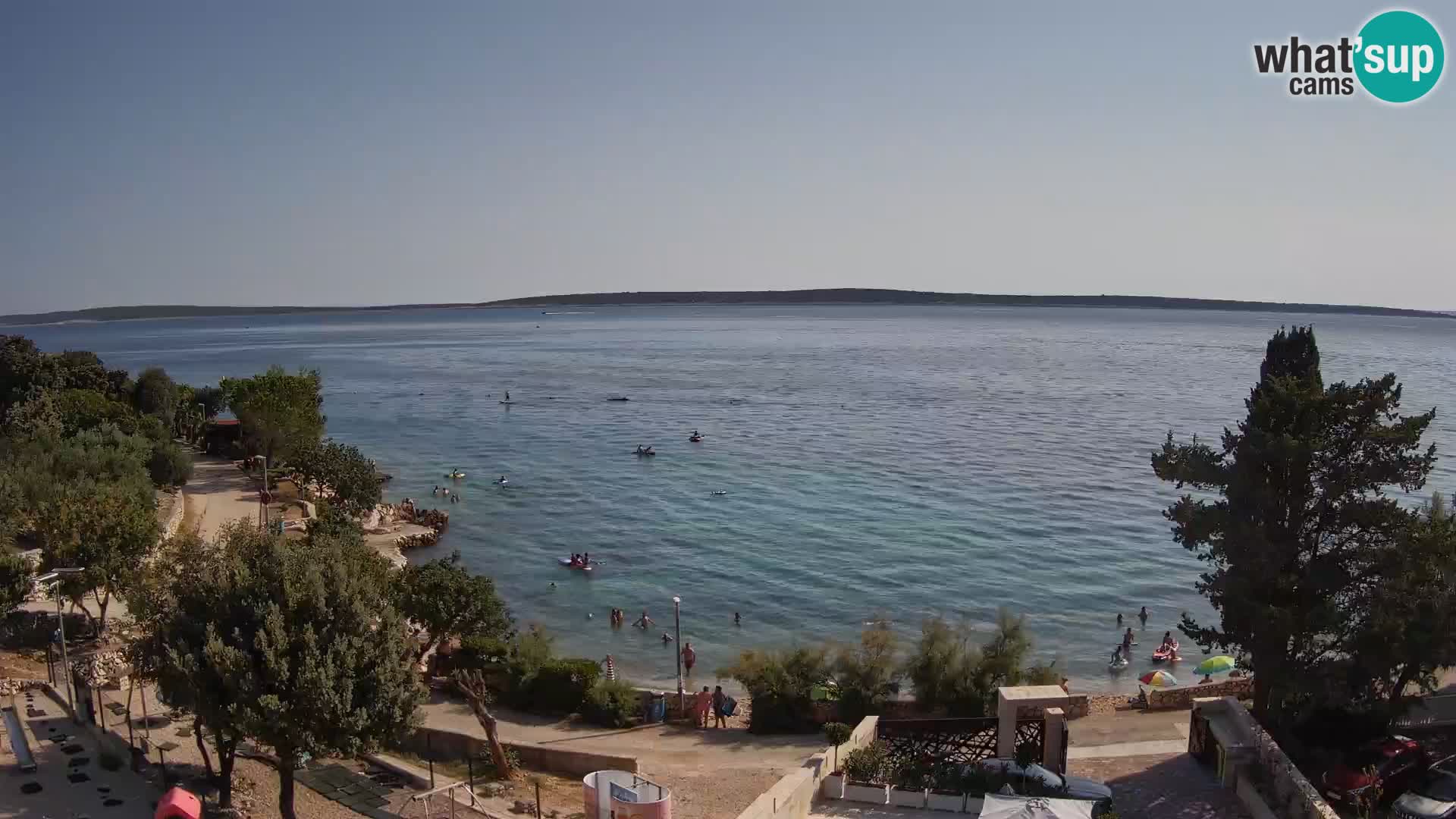 Webcam Strand Male Mandre – Liveblick von der Insel Pag