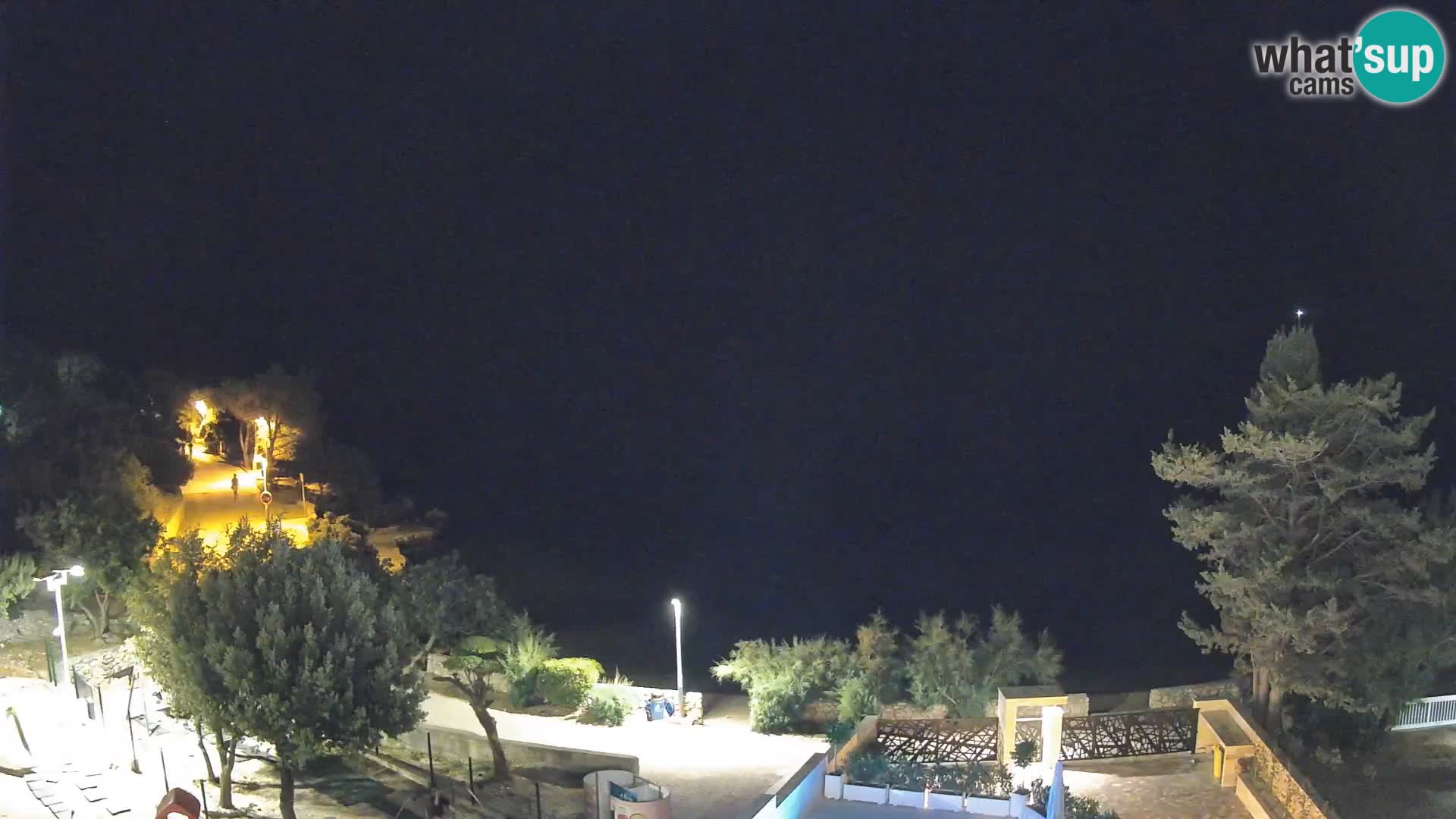Webcam Plaža Male Mandre – Diretta dalla spiaggia sull’isola di Pag