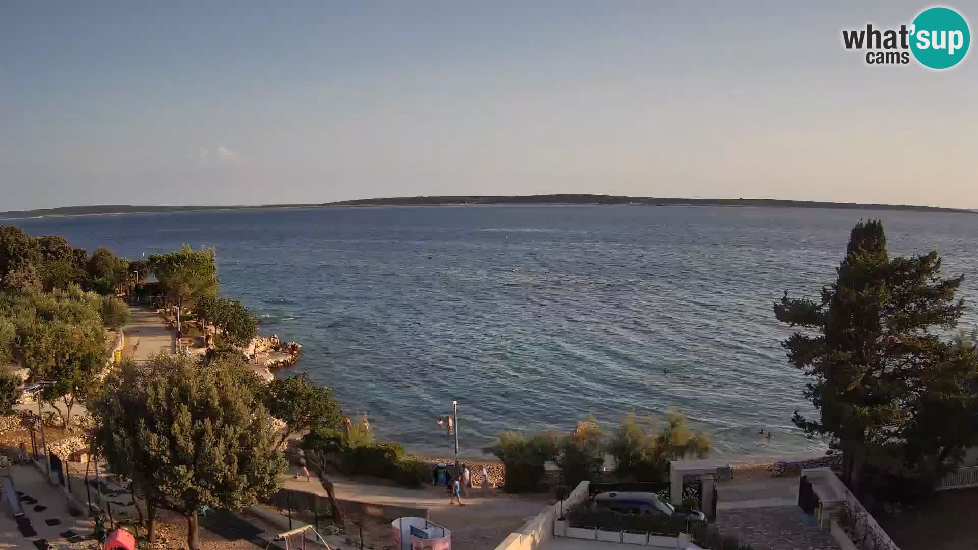 Webcam Plaža Male Mandre – Diretta dalla spiaggia sull’isola di Pag