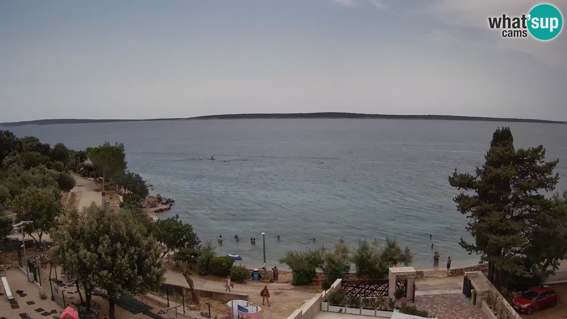 Webcam Strand Male Mandre – Liveblick von der Insel Pag