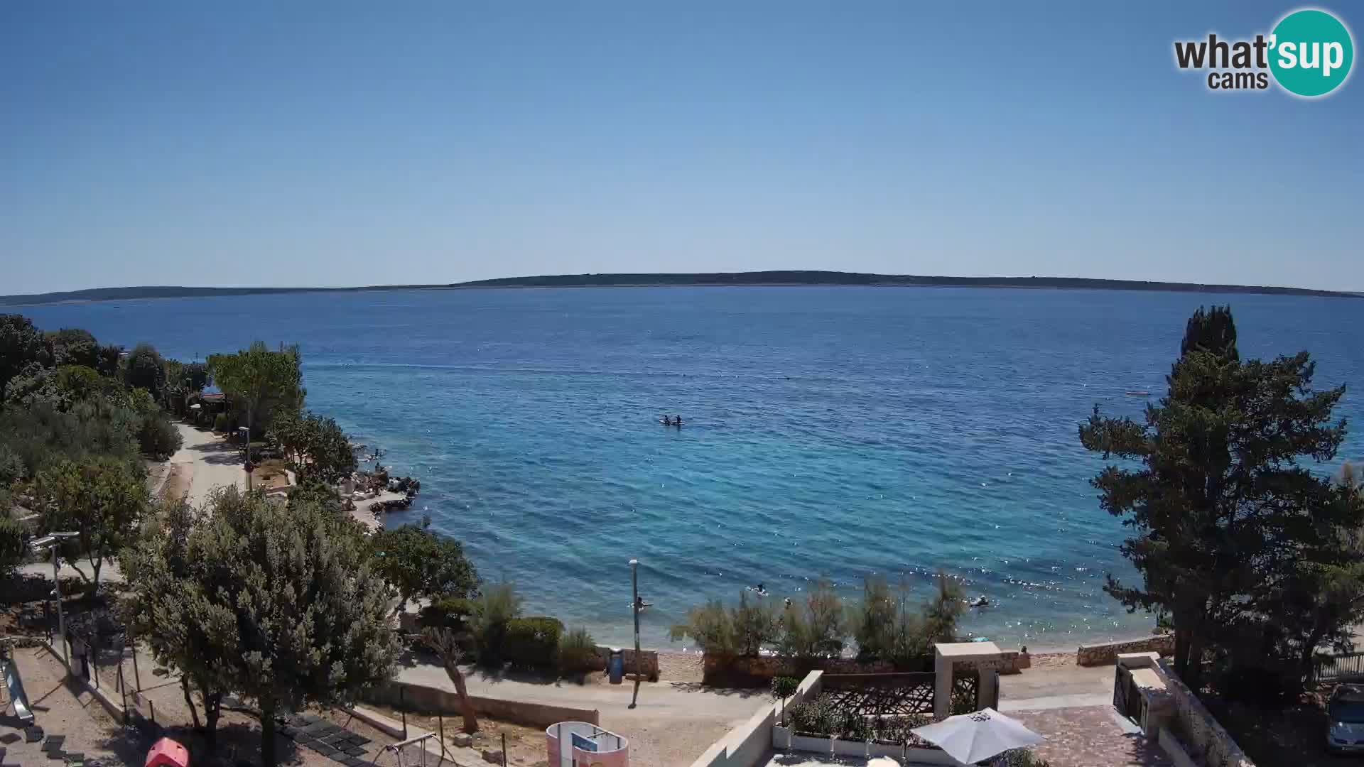 Webcam Plaža Male Mandre – Live View from Pag Island
