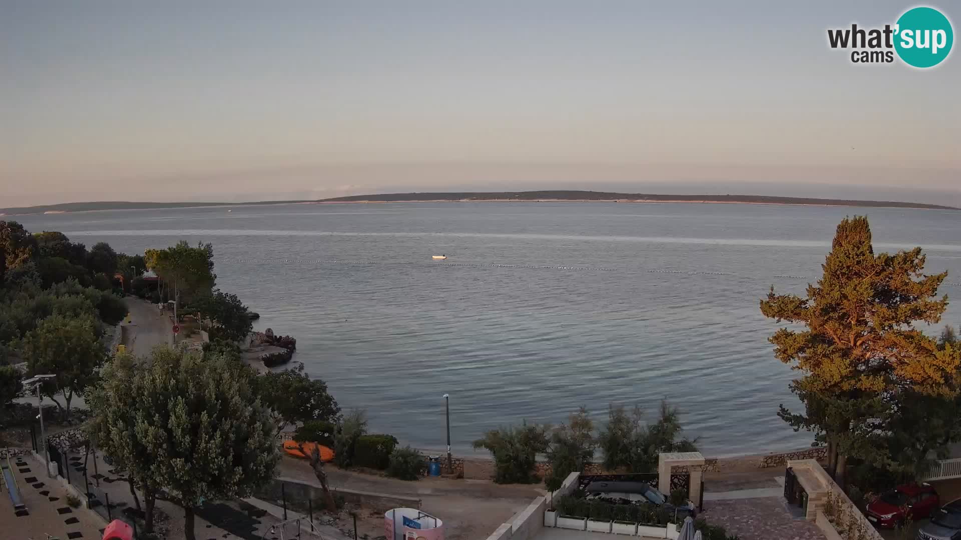 Webcam Strand Male Mandre – Liveblick von der Insel Pag