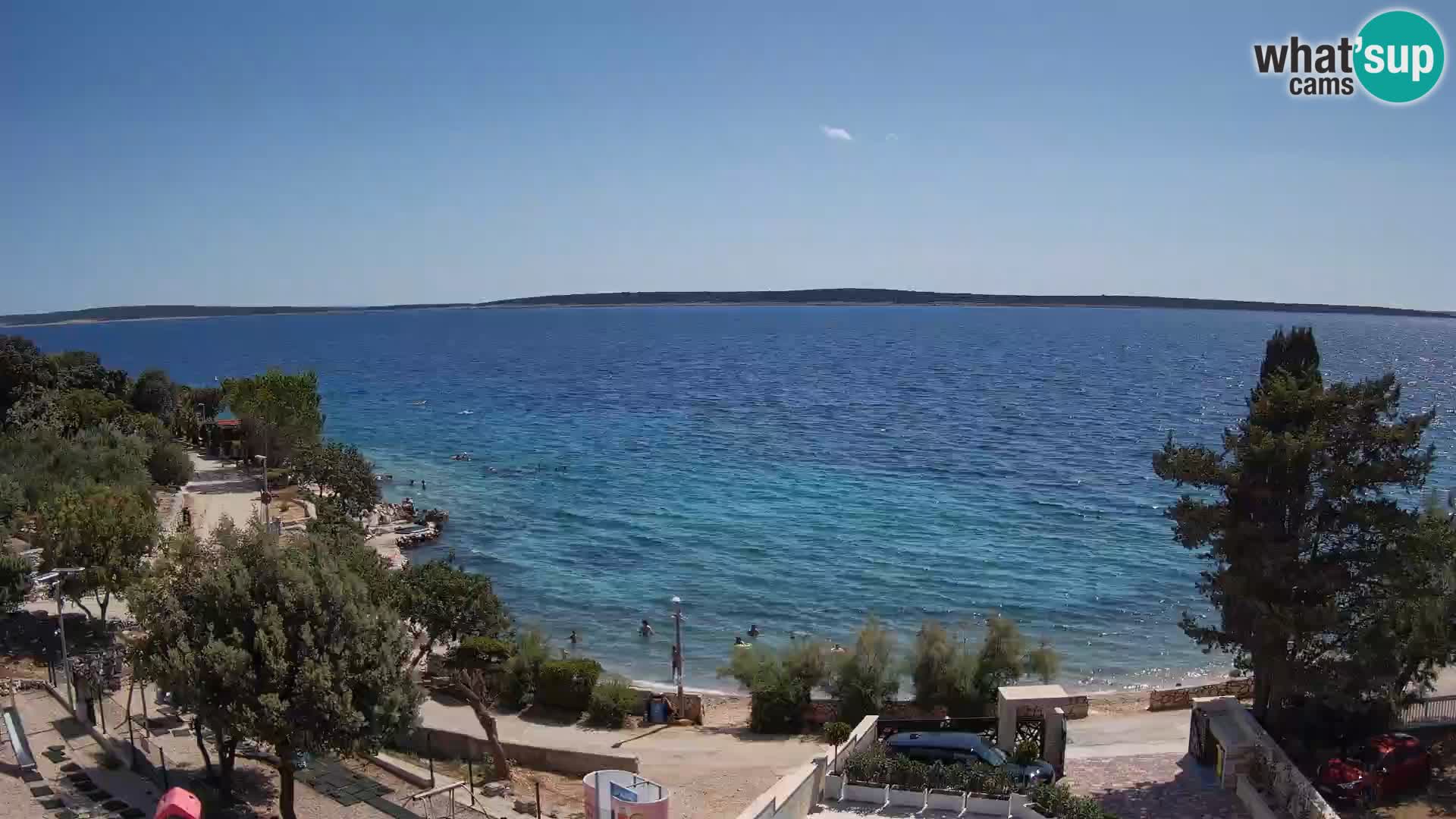 Webcam Playa Male Mandre en directo – Isla de Pag