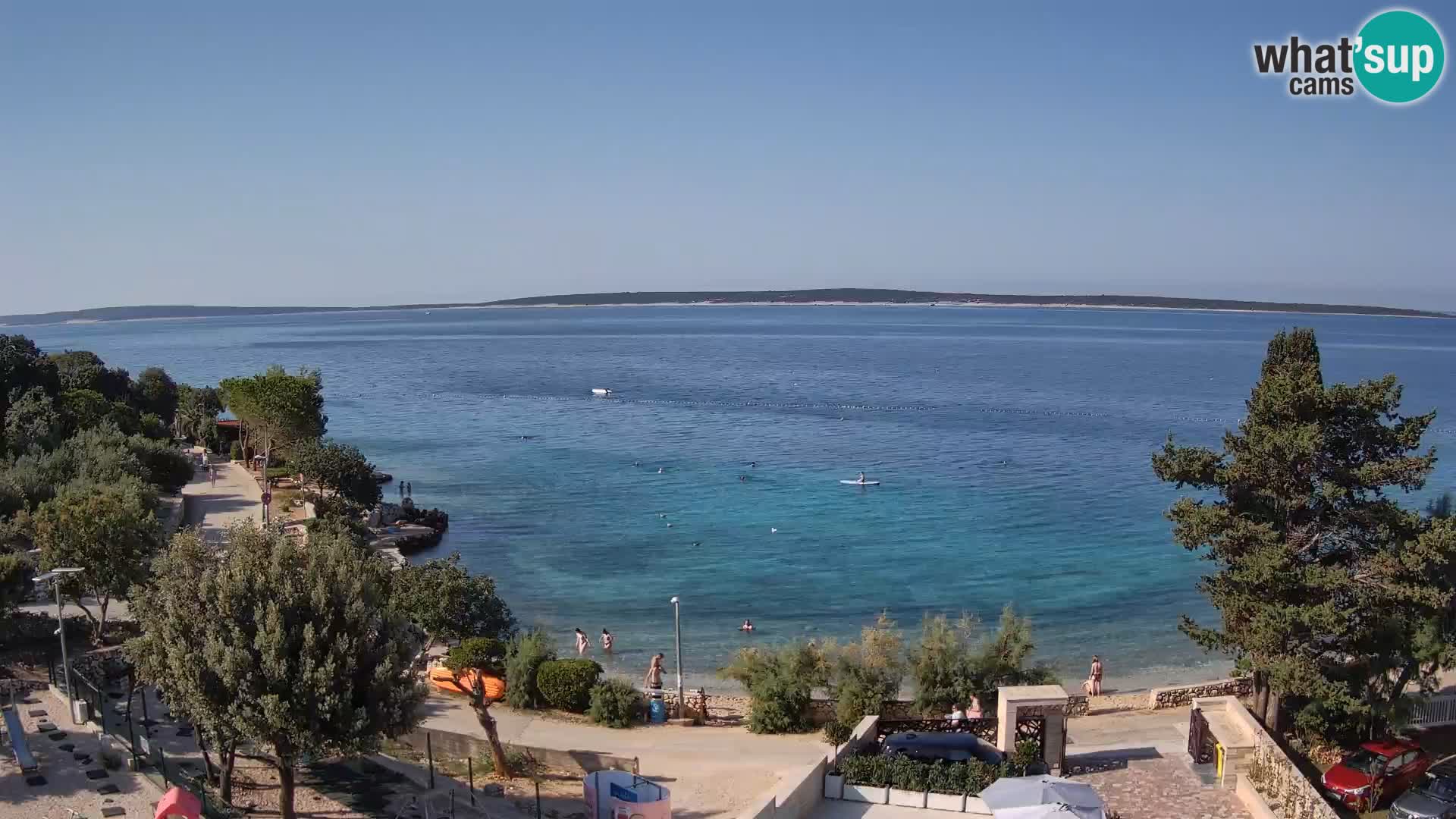 Webcam Plaža Male Mandre – Live View from Pag Island