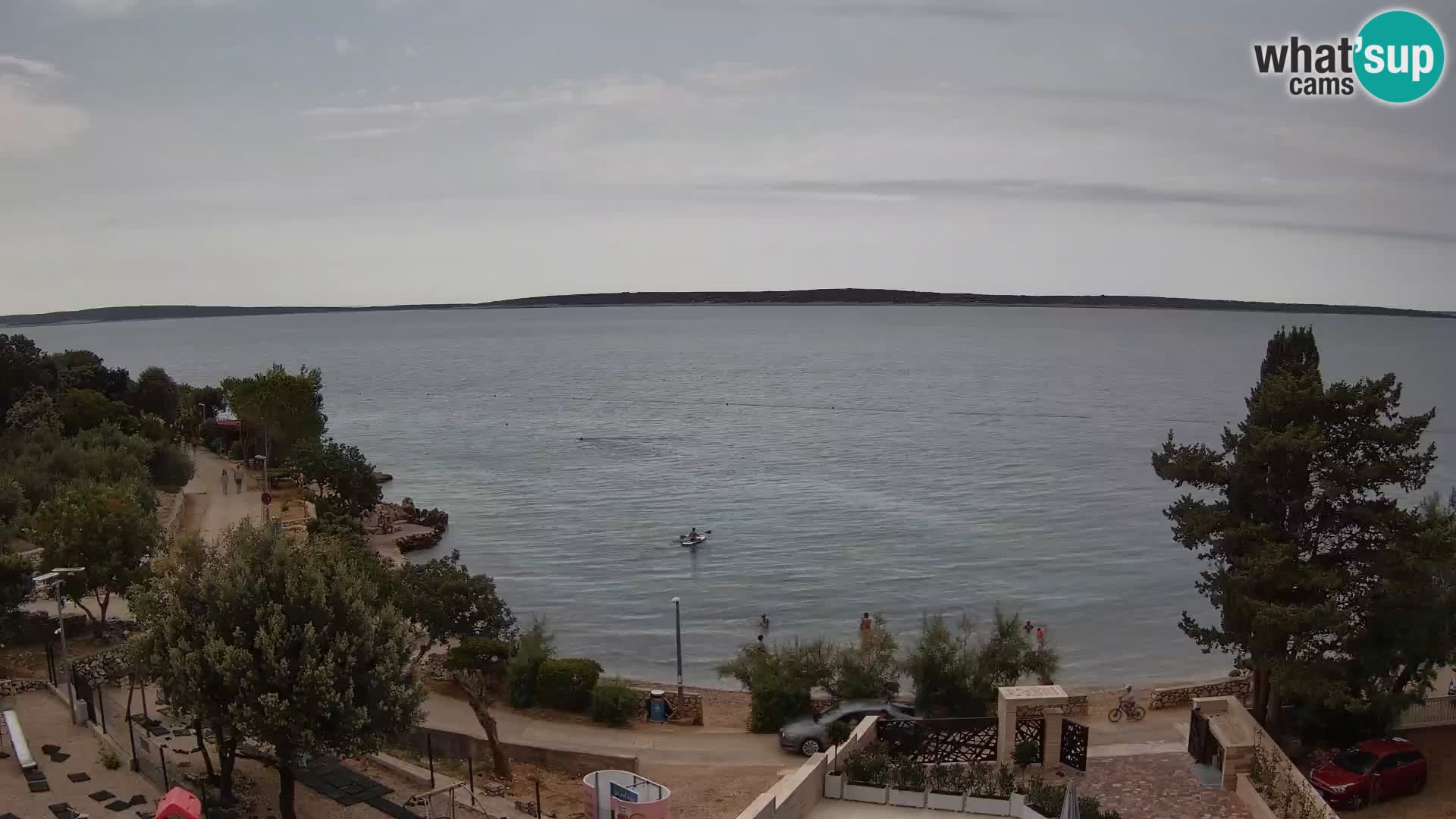 Webcam Plaža Male Mandre – Live View from Pag Island