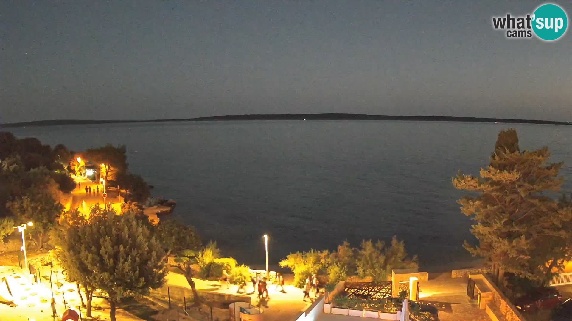 Webcam Strand Male Mandre – Liveblick von der Insel Pag