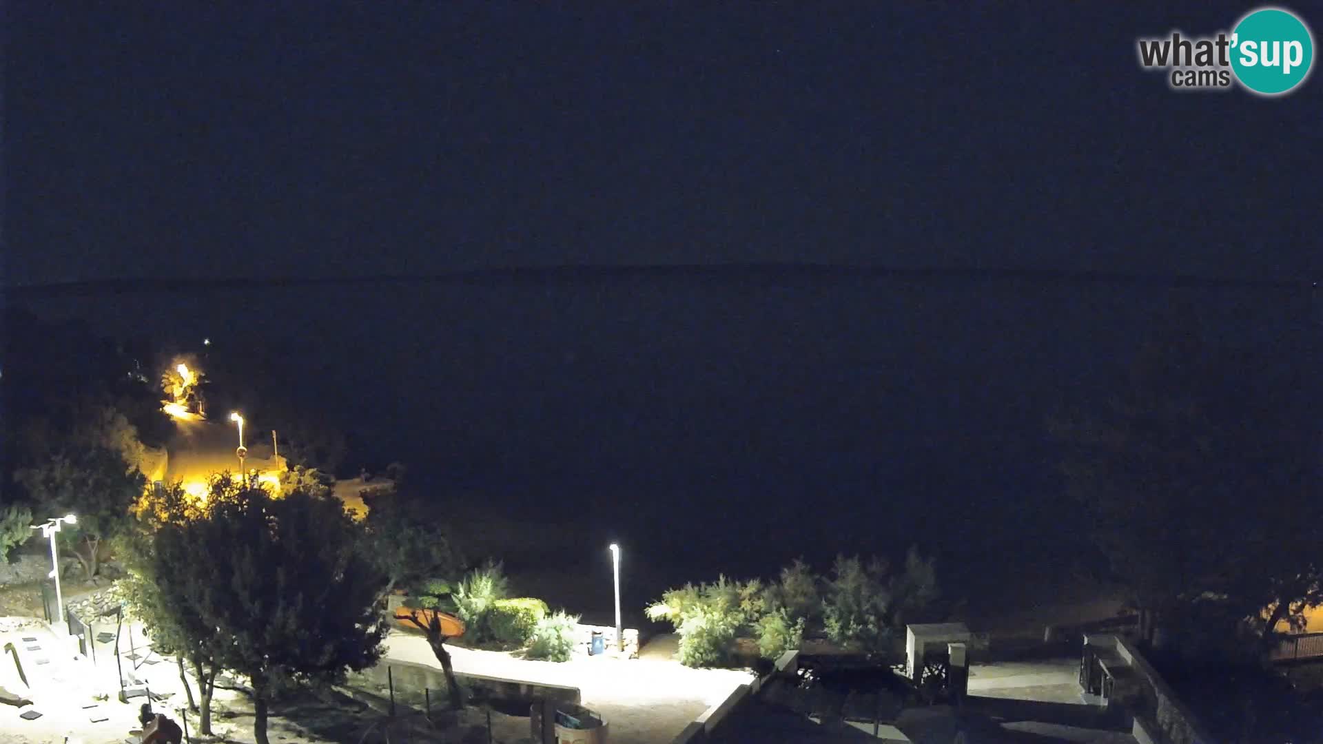 Webcam Plage Male Mandre – Vue en direct depuis l’île de Pag