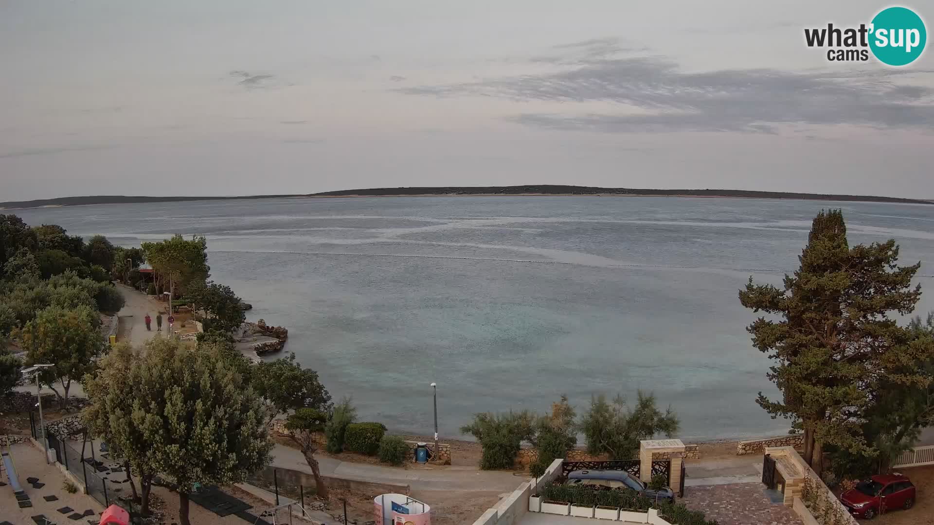 Webcam Strand Male Mandre – Liveblick von der Insel Pag
