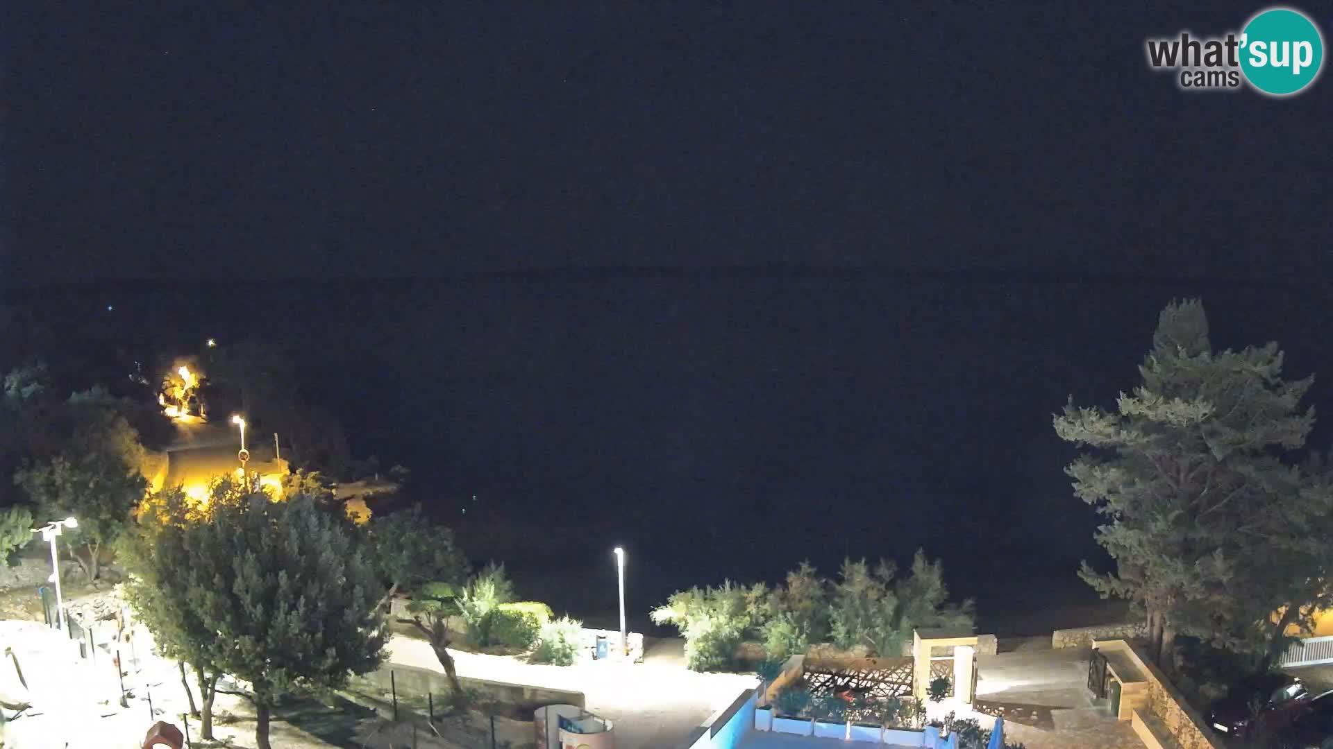 Webcam Strand Male Mandre – Liveblick von der Insel Pag