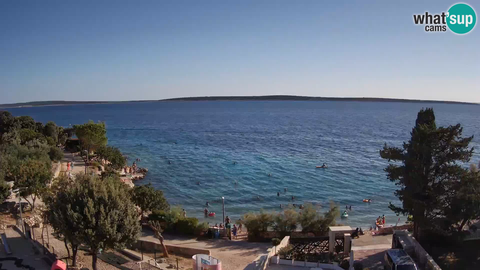 Webcam Plaža Male Mandre – Live View from Pag Island