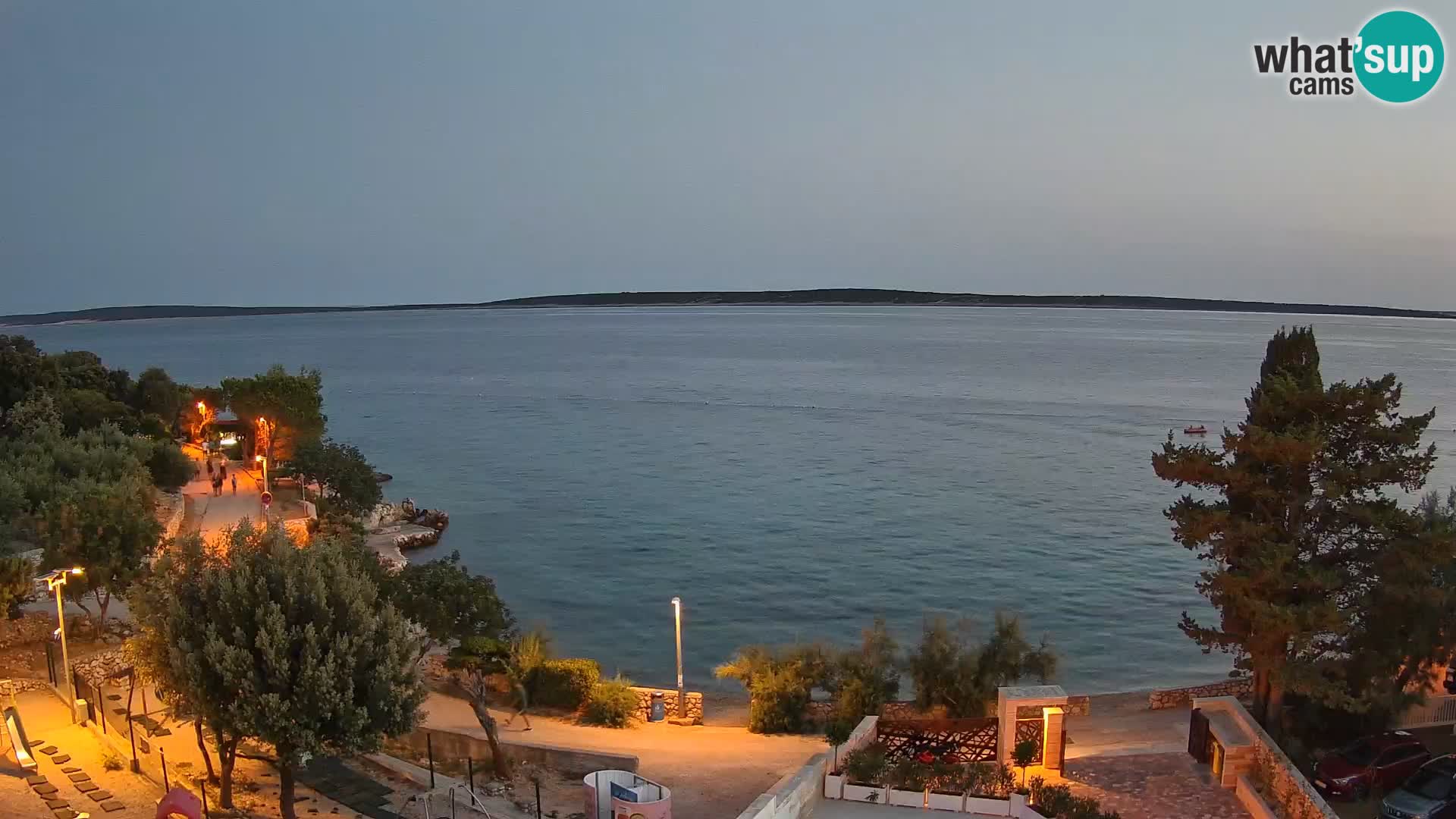 Webcam Strand Male Mandre – Liveblick von der Insel Pag